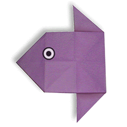 可爱翻车鱼折纸方法
