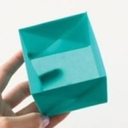 如何折方形纸盒的方法 方形盒子的折法图解