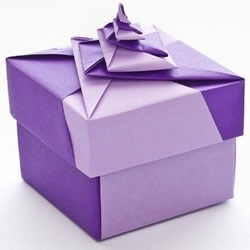 方形带盖礼品盒的折法 折纸礼品盒有盖子的