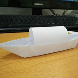 折纸乌篷船的方法图解教程