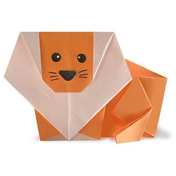狮子手工折纸教程