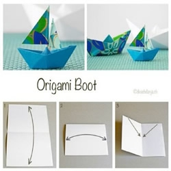 折纸船的方法步骤图解 手工纸船的折法教程