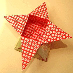 花朵收纳盒怎么折图解 简易漂亮纸盒的折法