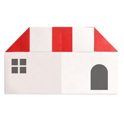 红顶房子折纸教程