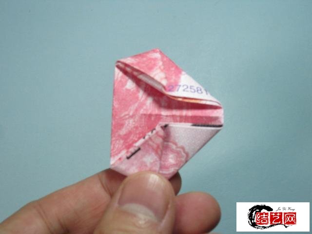 手工折纸爱心 用钱折纸立体爱心详细图解